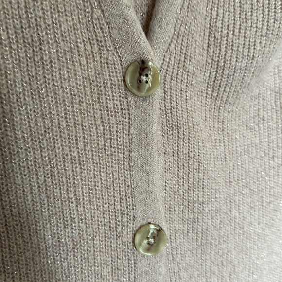 RW&CO Long Blush Cardigan with golden shiny tones - Picture 3 of 8